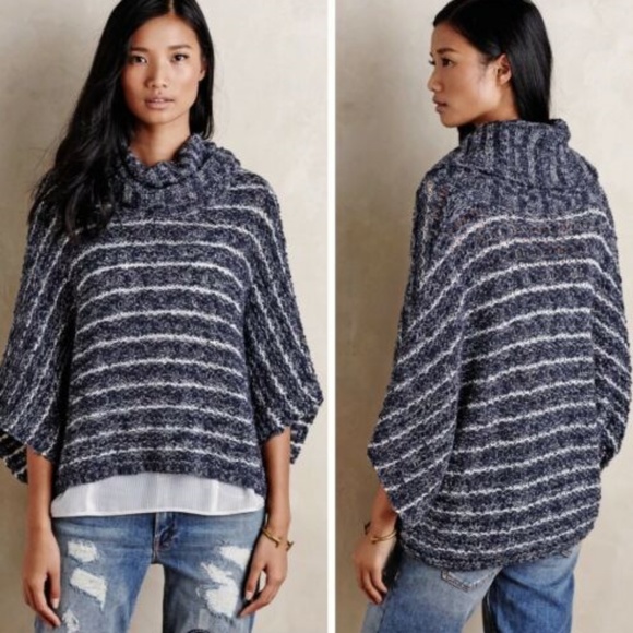 Anthropologie Sweaters - Anthropologie Moth Cowl Neck Dolman Sweater Poncho